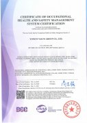 職業(yè)健康安全管理體系認(rèn)證證書(shū)